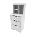 Small Nightstand with 3 Drawers, Bedroom Bedside Table & Storage Cabinet Organizer