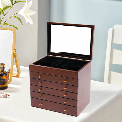 Large Jewelry Box Organizer for Women & Girls, Jewelry Storage Case with Multiple Drawers